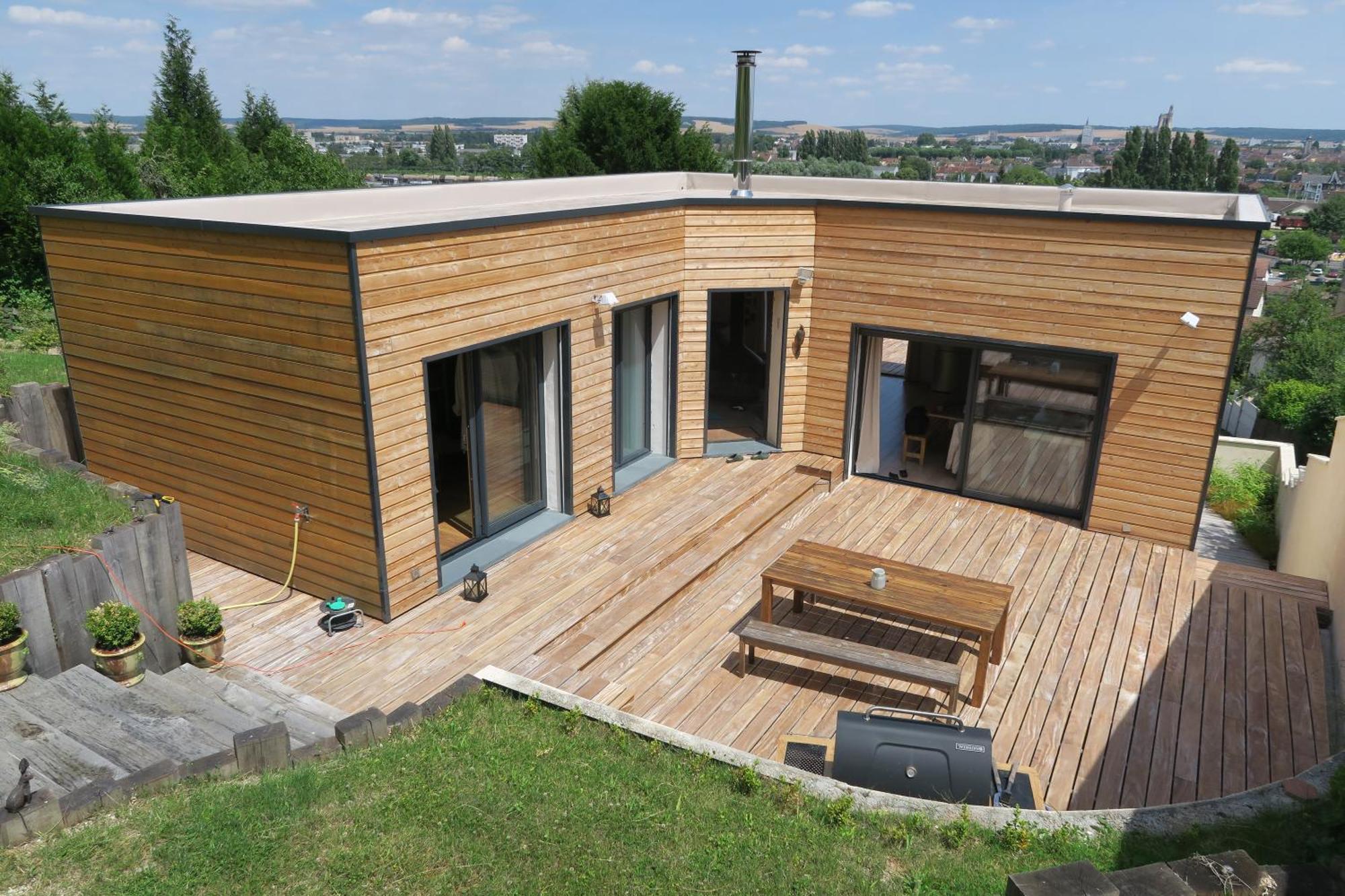 Maison D'Architecte Avec Vue Sur Sens Paron Exterior photo